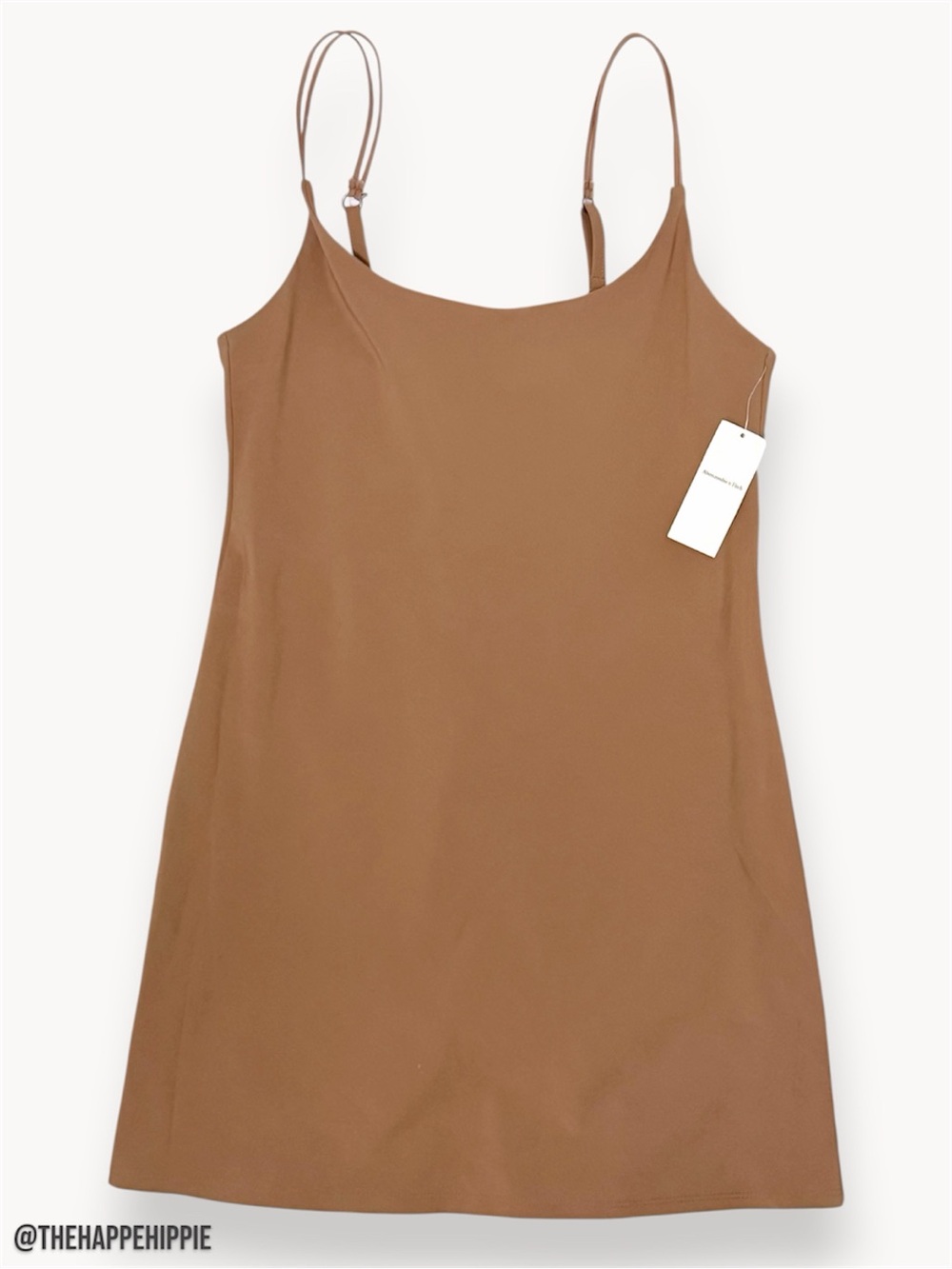 Abercrombie & Fitch Tan Atheltic Dress with Spaghetti Straps - NWT